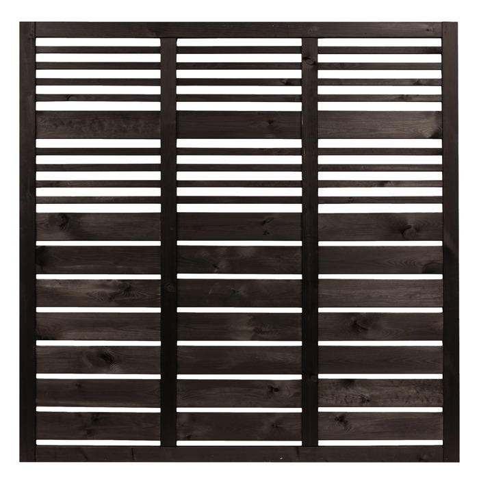 Nordic Fence Linear hegn sort 180 x 180 cm